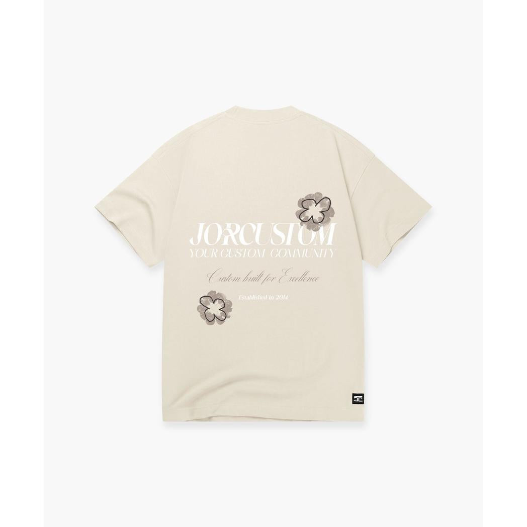 Flowers Loose Fit T-Shirt Creme
