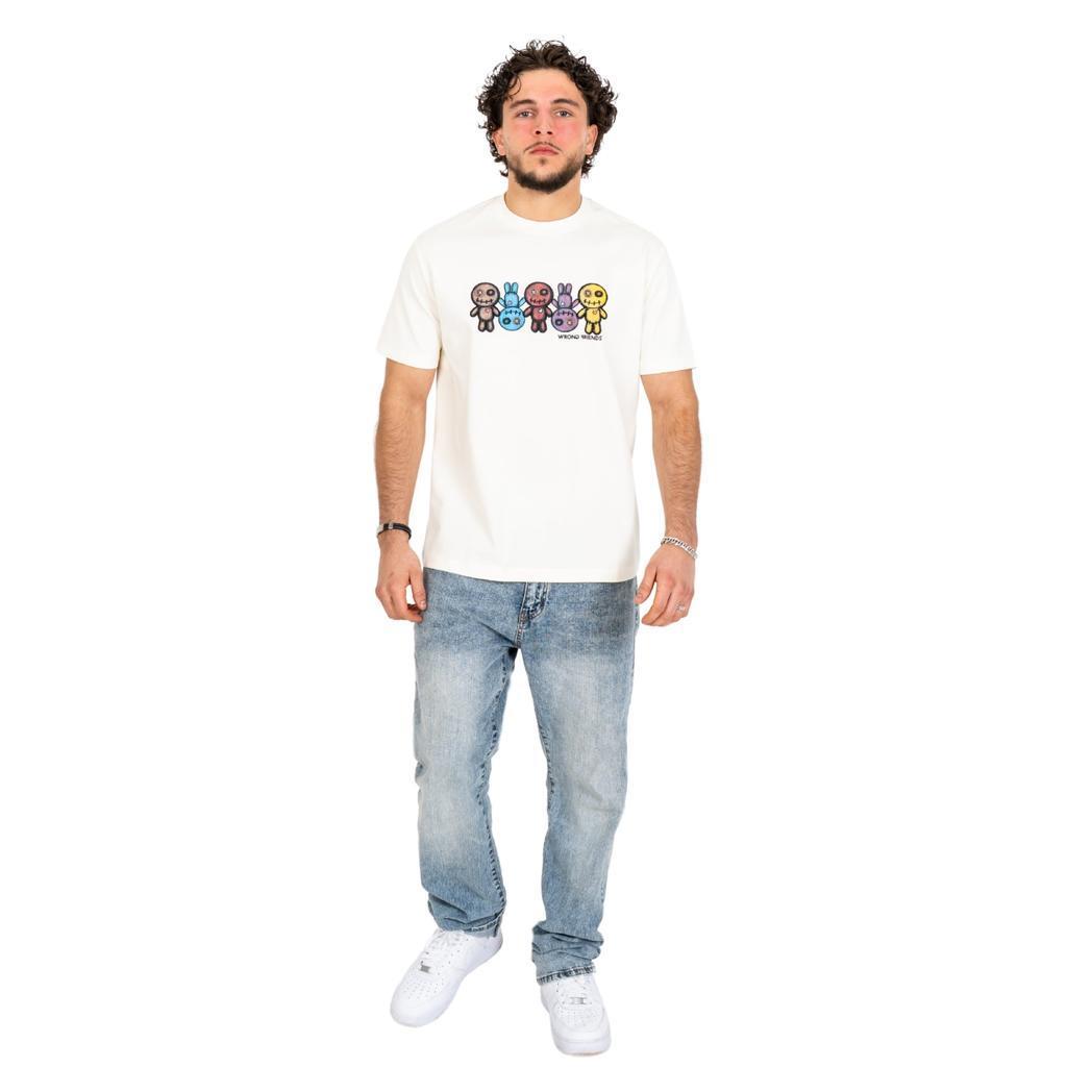 Franklin T-shirt Coconut White-wrong friends-Mansion Clothing
