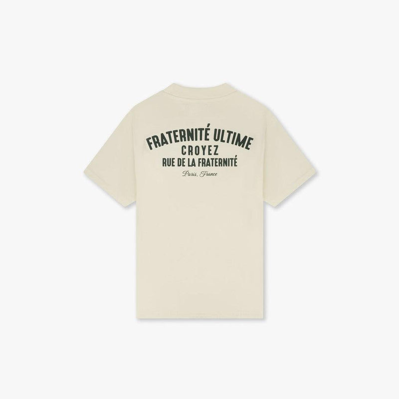 Fraternité Puff T-Shirt Off-White/Dark Green