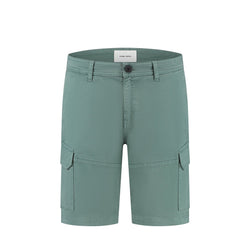 Garment Dye Cargo Shorts - Faded Green