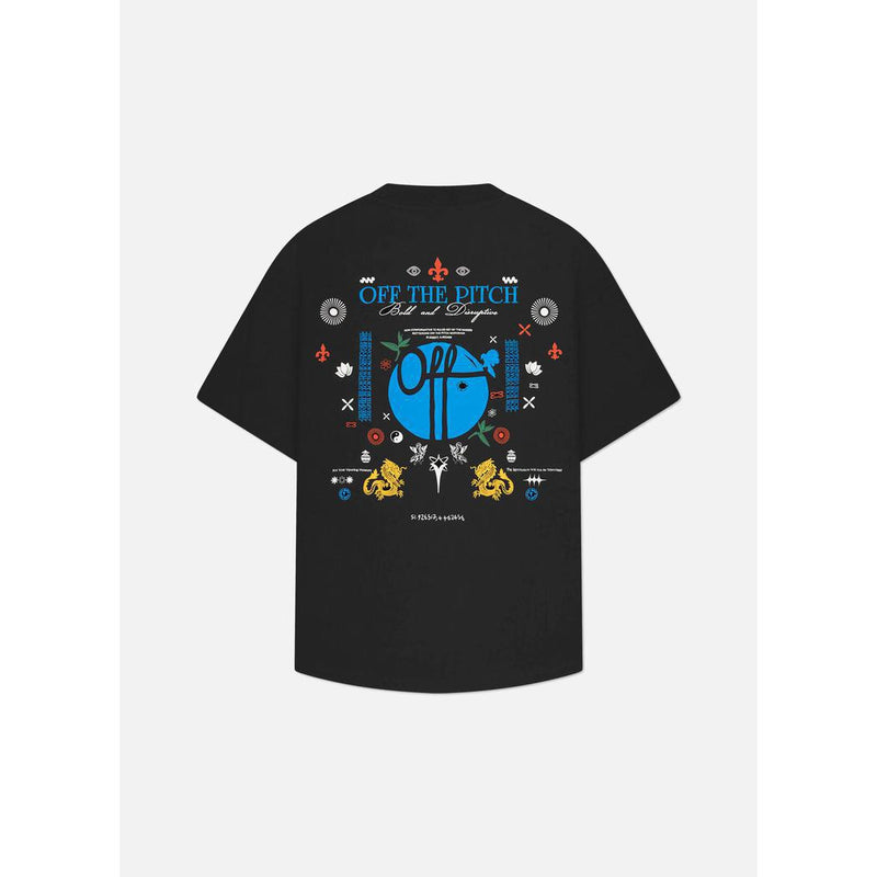 Global Oversized Tee Black-OFF THE PITCH-Mansion Clothing