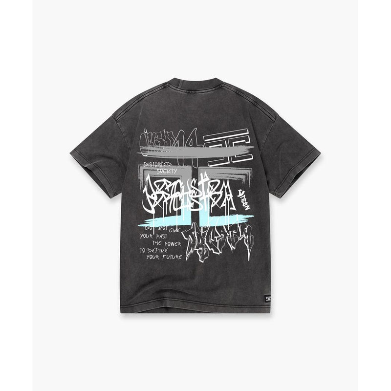Graffiti Loose fit tee Acid / Grey-Jorcustom-Mansion Clothing