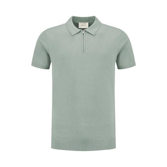 Half-zip Knitwear Polo Army Green-Pure Path-Mansion Clothing