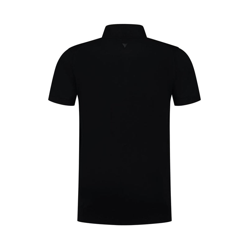 Half-zip Knitwear Polo Black-Pure Path-Mansion Clothing