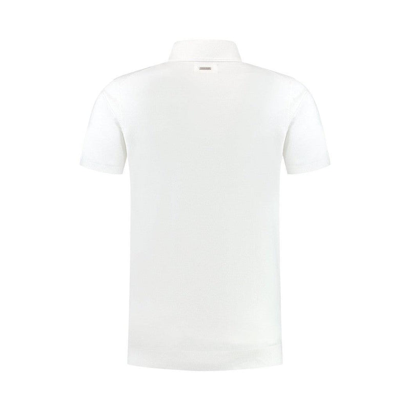 Halfzip Knitwear Polo - Off White-Pure Path-Mansion Clothing