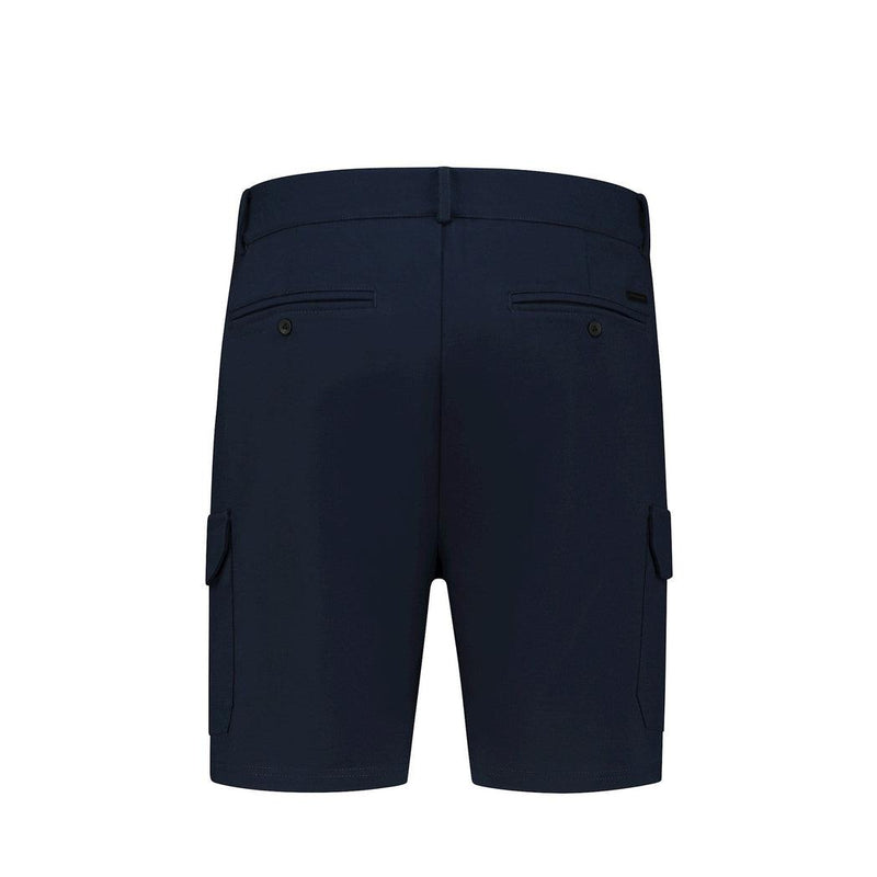 Heavy Jersey Cargo Shorts-Purewhite-Mansion Clothing