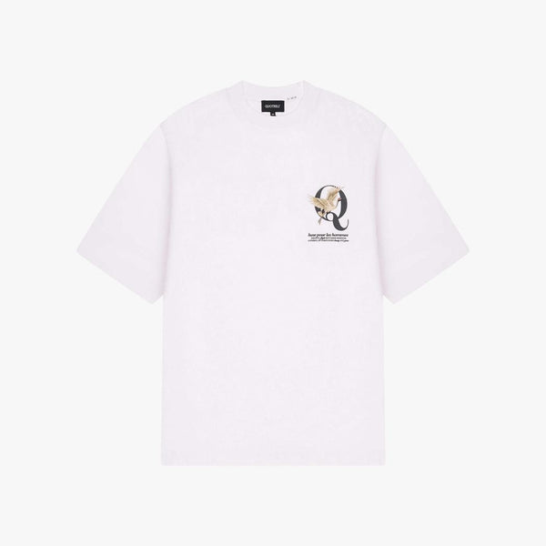 Heron T-shirt WHITE/ANTHRACITE-Quotrell-Mansion Clothing