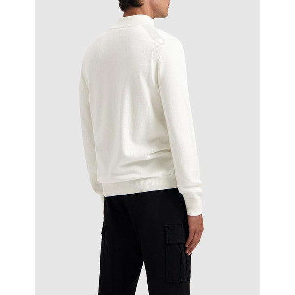 Hidden Halfzip Knitwear Off White