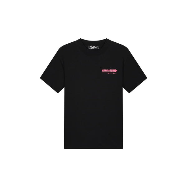 Hotel T-shirt Black/Pink-Malelions-Mansion Clothing
