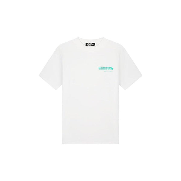 Hotel T-shirt White/Turquoise
