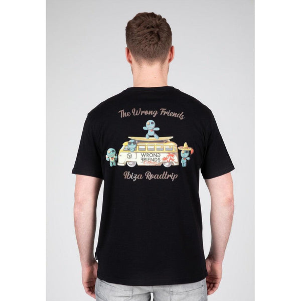Ibiza T-shirt Black-wrong friends-Mansion Clothing
