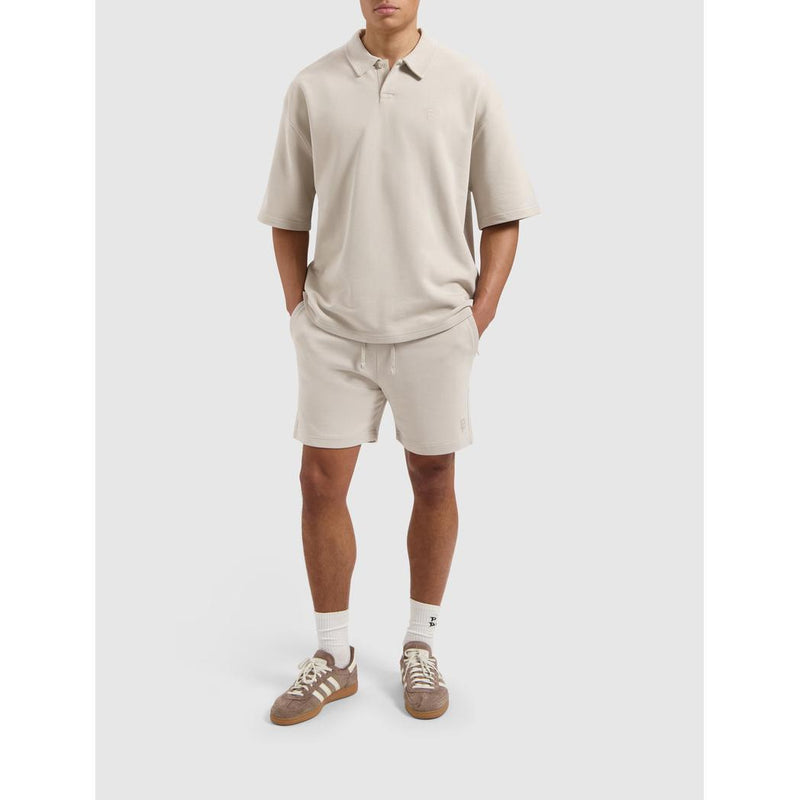 Initials Polo Sweater Sand-Pure Path-Mansion Clothing