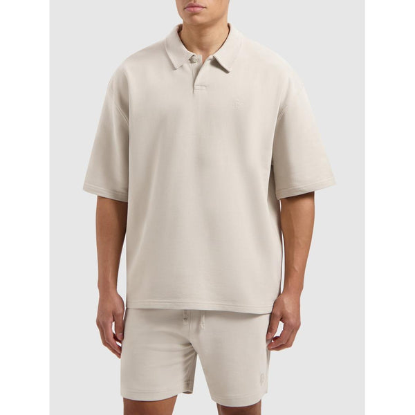 Initials Polo Sweater Sand-Pure Path-Mansion Clothing