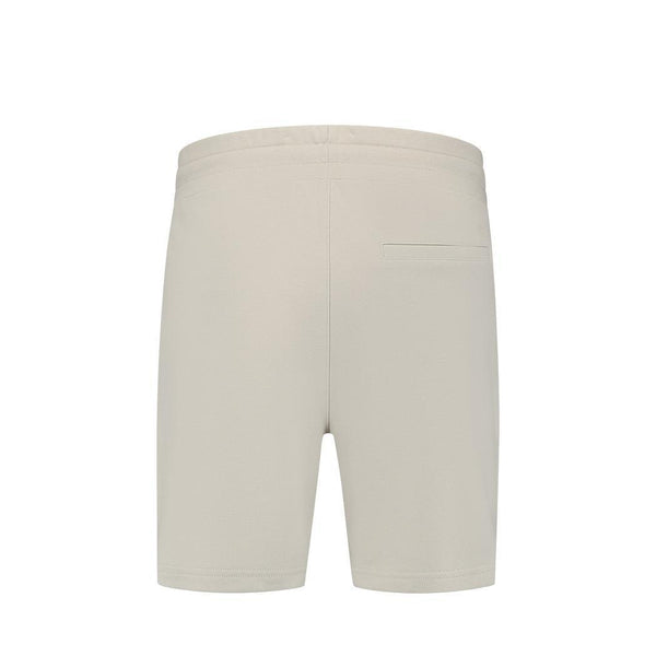 Initials Sweat Shorts Sand-Pure Path-Mansion Clothing