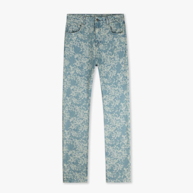 Jacquard Camo Jeans Light Blue