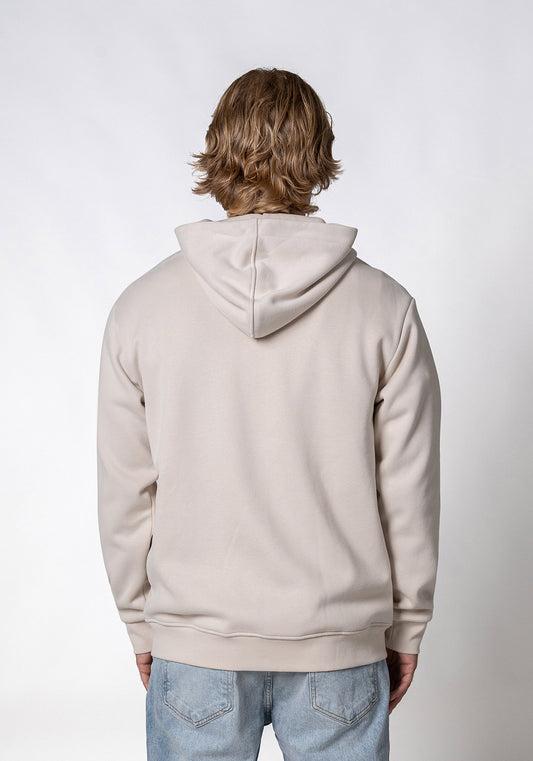 Juba Zipped Hoodie Light Grey-wrong friends-Mansion Clothing