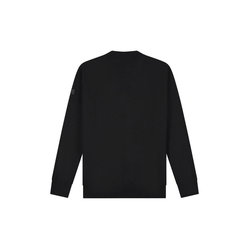Knitted Crewneck Black-Malelions-Mansion Clothing