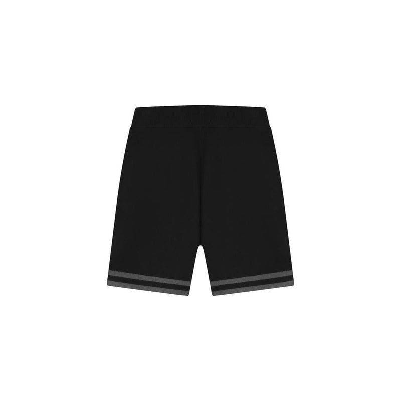 Knitted Shorts Black/Beige-Malelions-Mansion Clothing