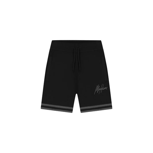 Knitted Shorts Black/Beige