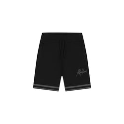 Knitted Shorts Black/Beige-Malelions-Mansion Clothing