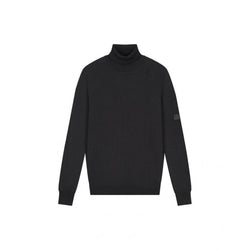 Knitted Turtleneck Black-Malelions-Mansion Clothing