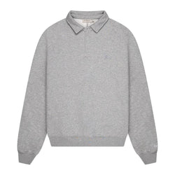 Kobe Sweat Polo Grey Marl-OFF THE PITCH-Mansion Clothing