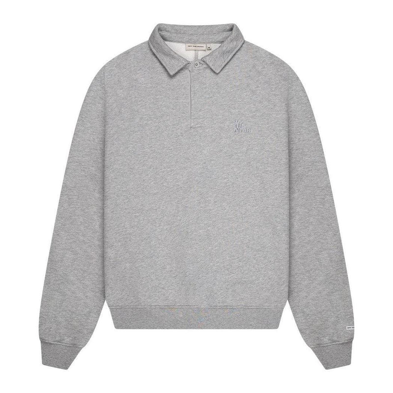 Kobe Sweat Polo Grey Marl-OFF THE PITCH-Mansion Clothing