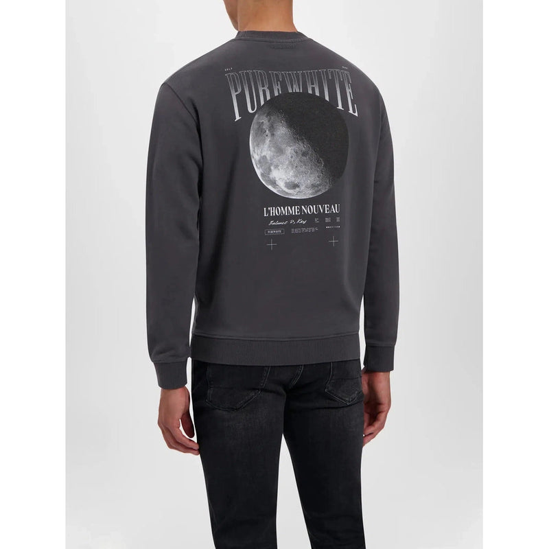 L'Homme Nouveau Moon Sweater-Purewhite-Mansion Clothing