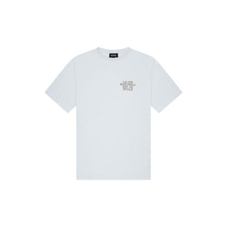 La Vie T-shirt Light Blue/Grey-Quotrell-Mansion Clothing