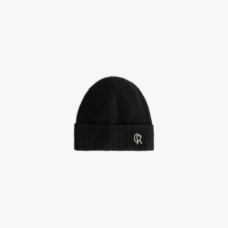 Label Beanie Black