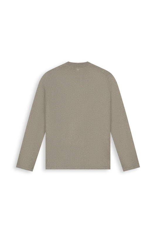 Light weight Knit Sweater Taupe Melange-Pure Path-Mansion Clothing
