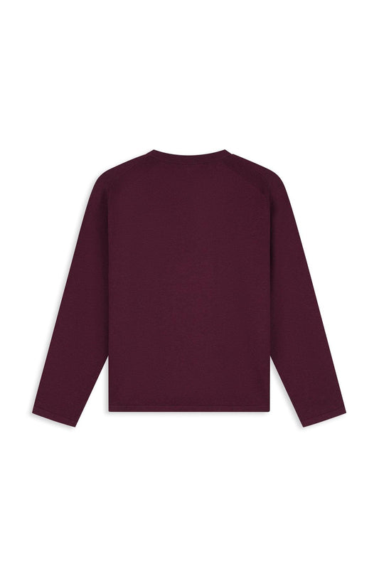 Light weight Knit Sweater Wine Red-Pure Path-Mansion Clothing