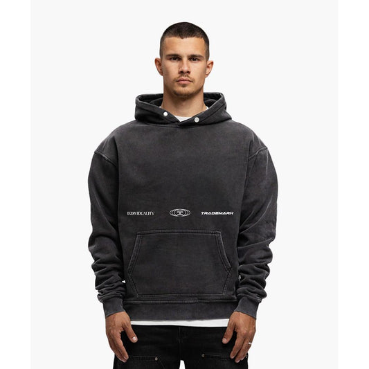 M-FW25-FLEECEHOODIES Acid Grey-Jorcustom-Mansion Clothing