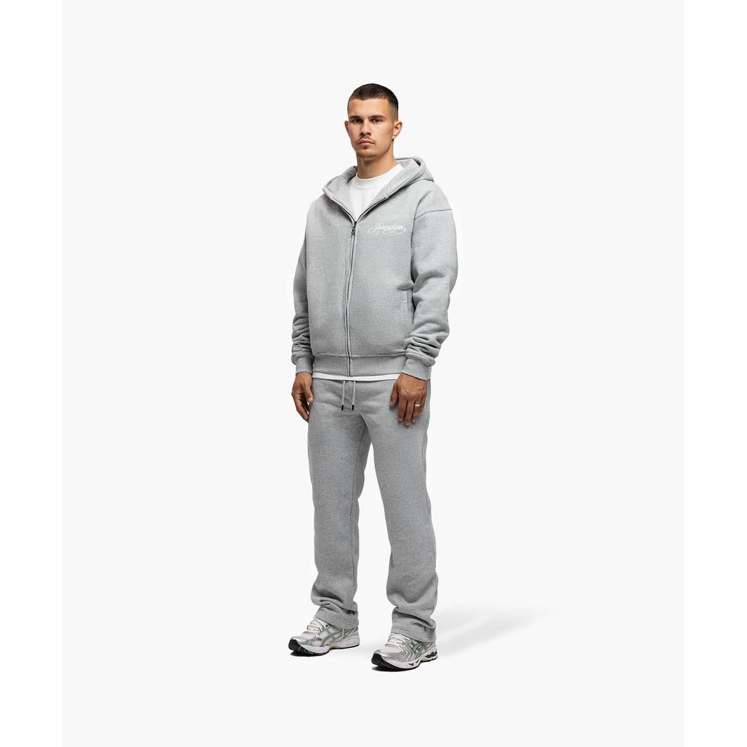 M-FW25-FLEECEJOGGER Grey Melange-Jorcustom-Mansion Clothing