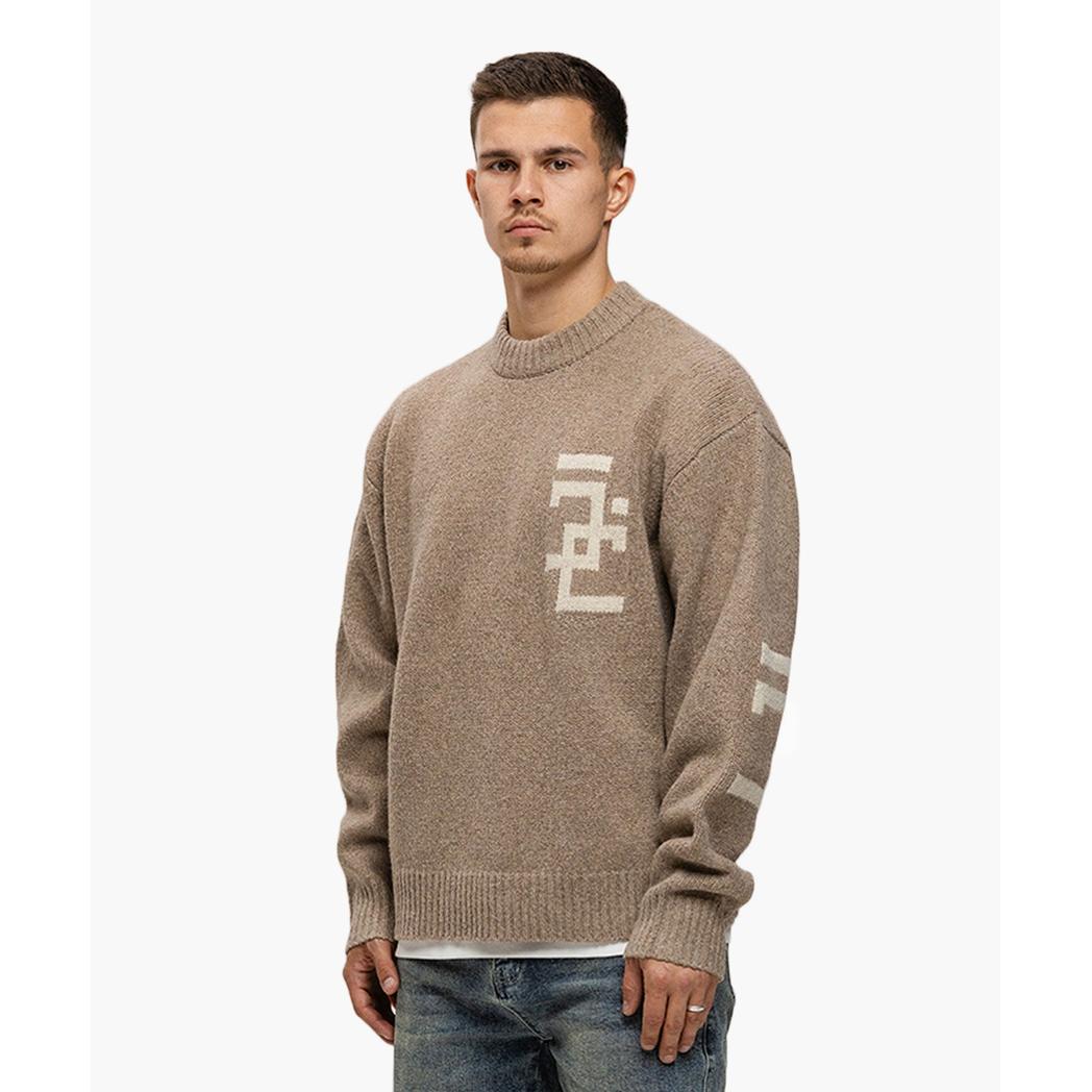 M-FW25-KNITWEAR-SPLITTED Brown-Jorcustom-Mansion Clothing