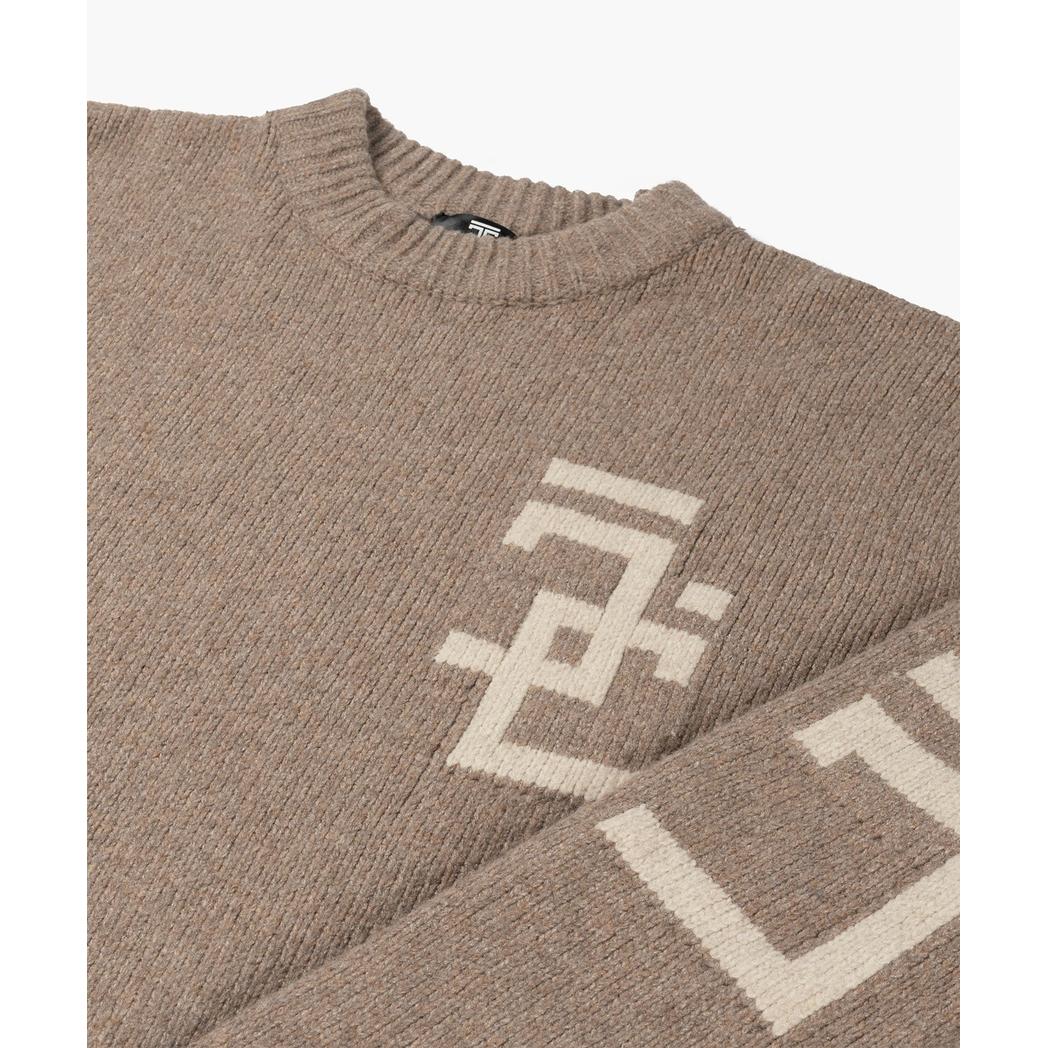 M-FW25-KNITWEAR-SPLITTED Brown-Jorcustom-Mansion Clothing