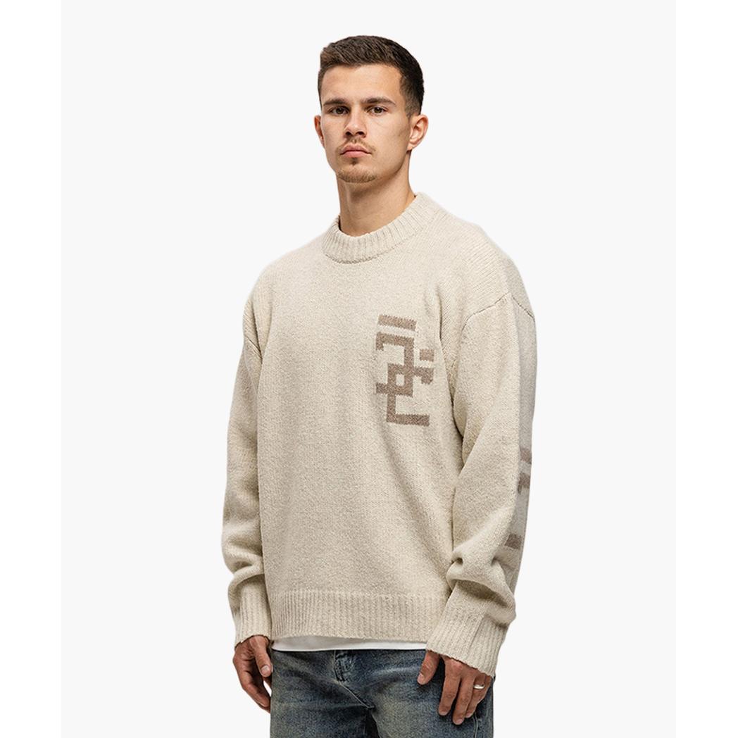 M-FW25-KNITWEAR-SPLITTED Sand-Jorcustom-Mansion Clothing