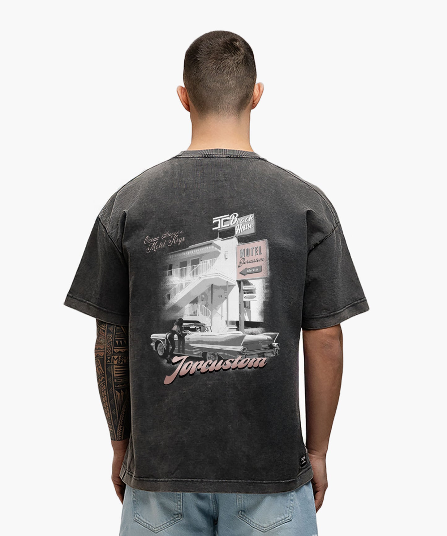 Motel loose fit t-shirt Acid Grey