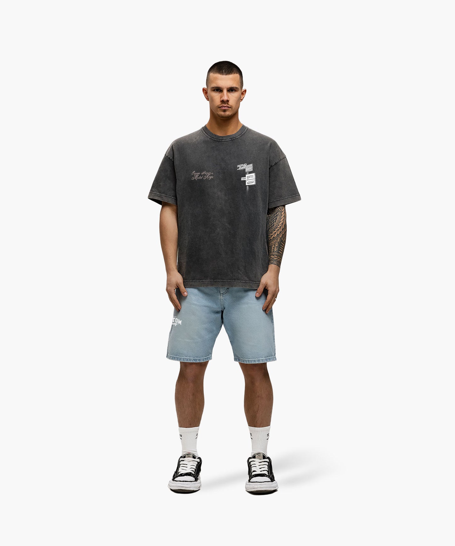 Motel loose fit t-shirt Acid Grey