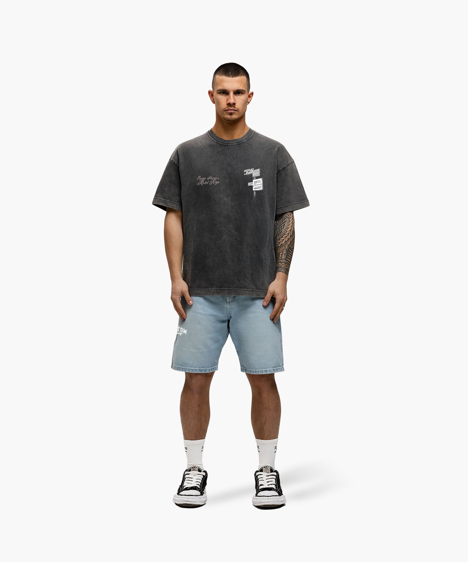 Motel loose fit t-shirt Acid Grey