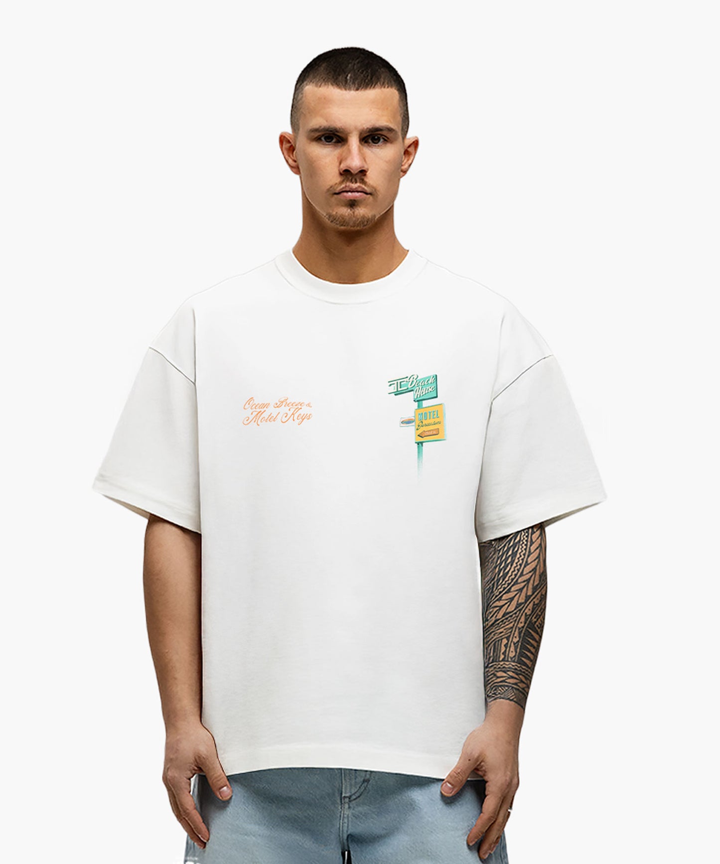 Motel loose fit t-shirt White
