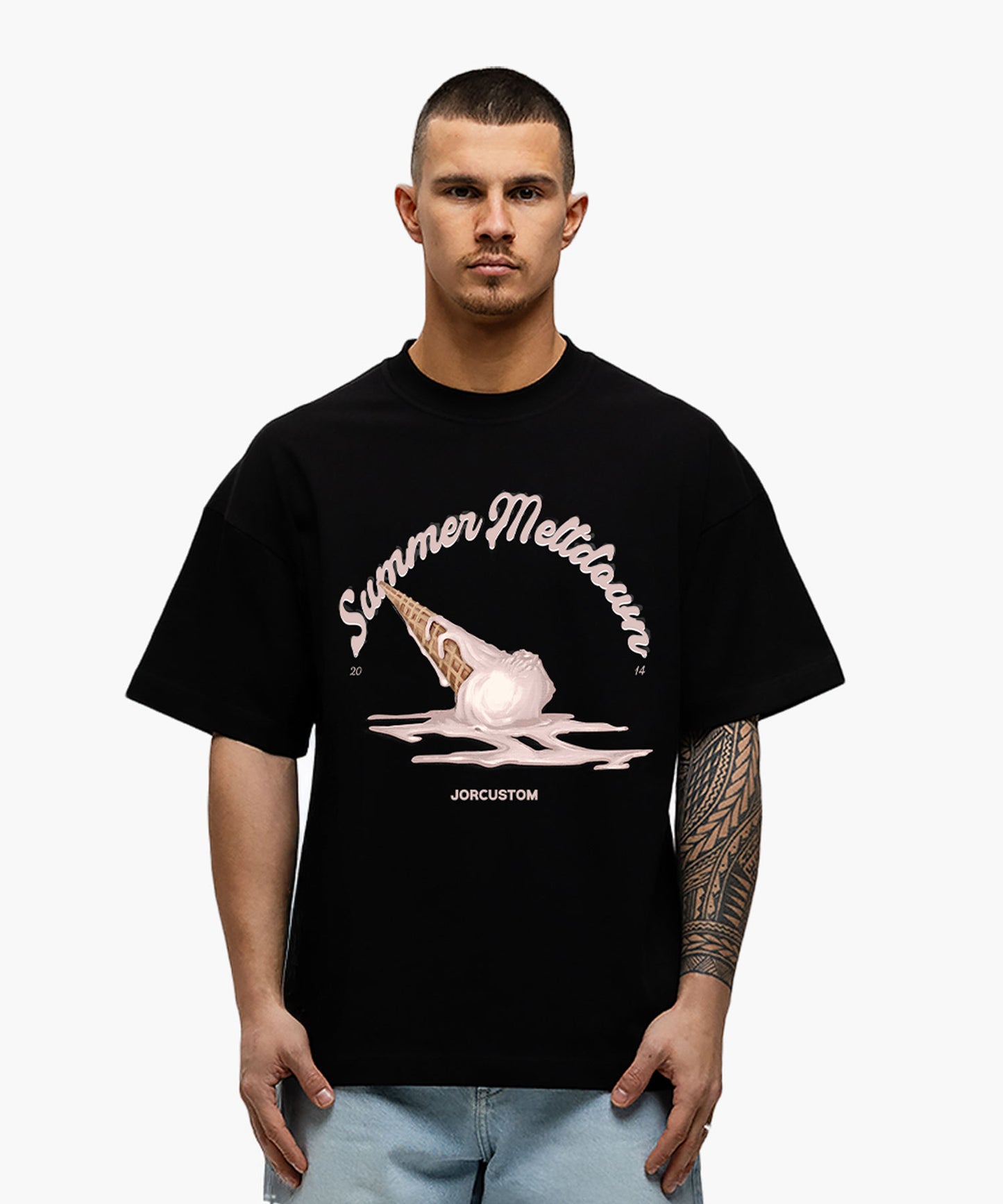 Summer Meltdown loose fit t-shirt Black