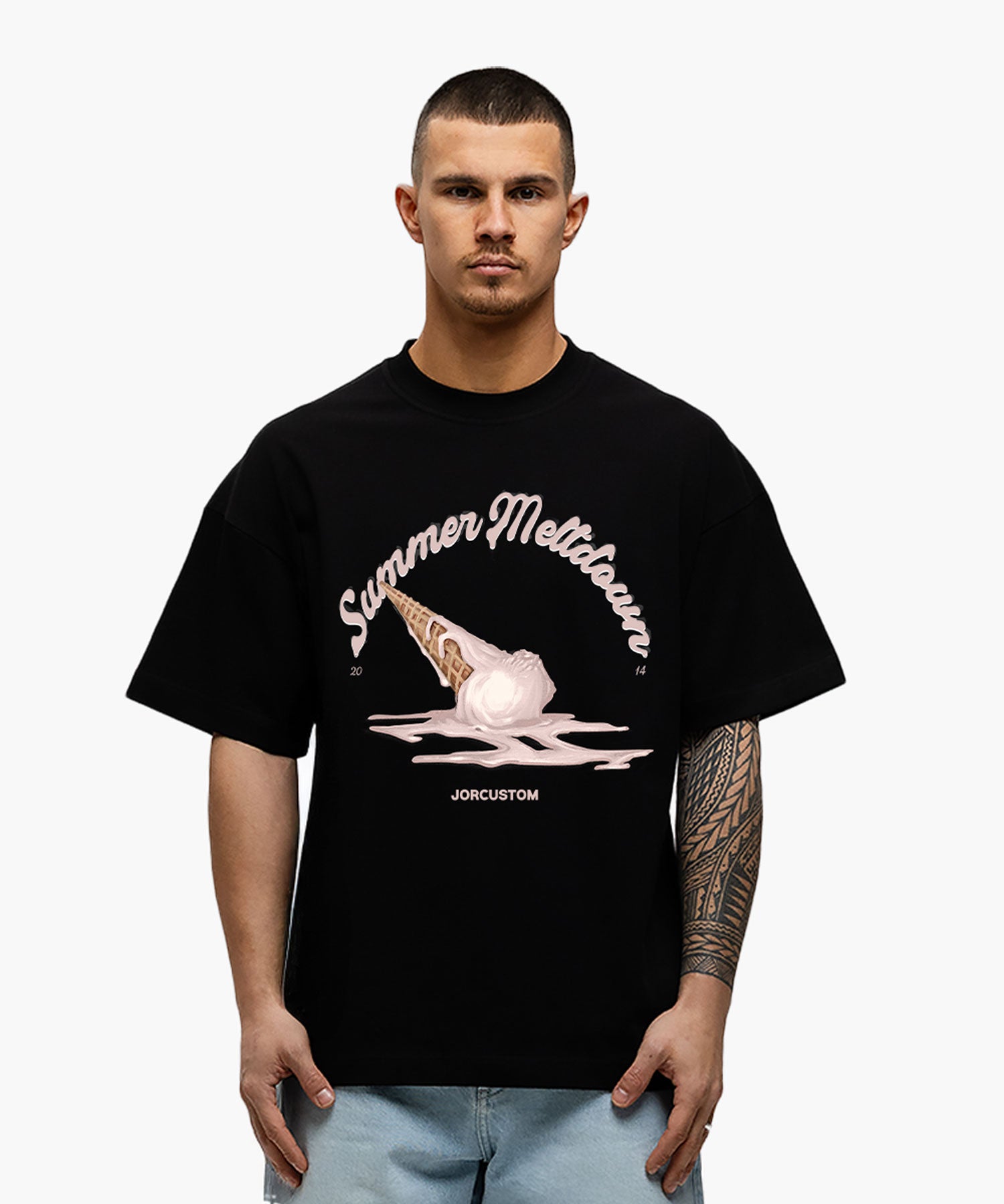 Summer Meltdown loose fit t-shirt Black