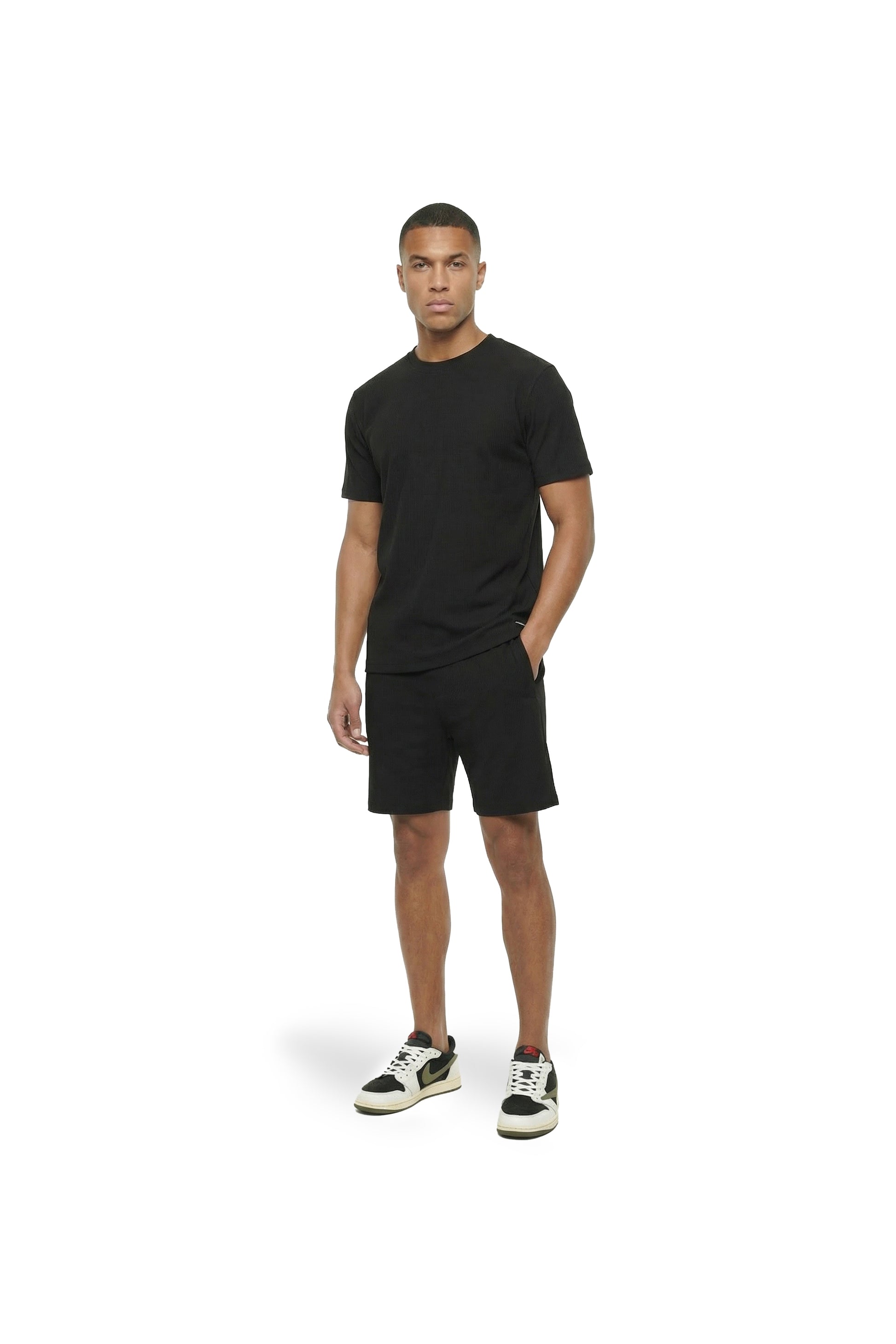 Ribbed Shorts Black