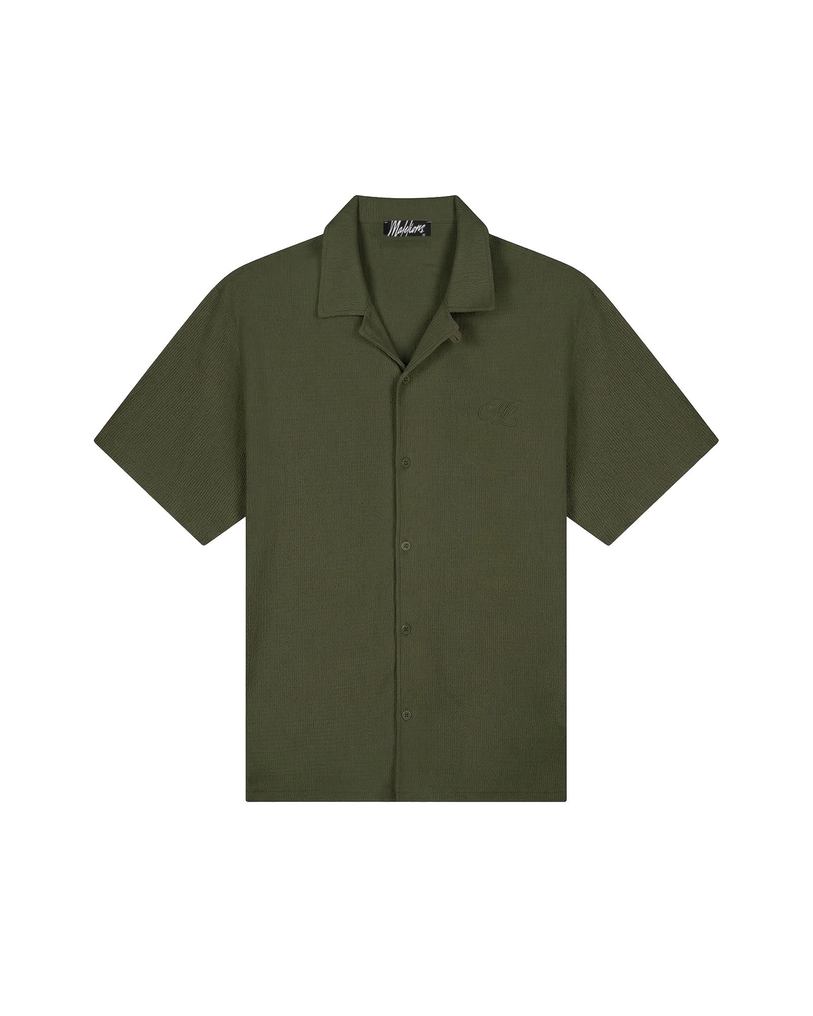 Emblem Seersucker Shirt Vintage Green