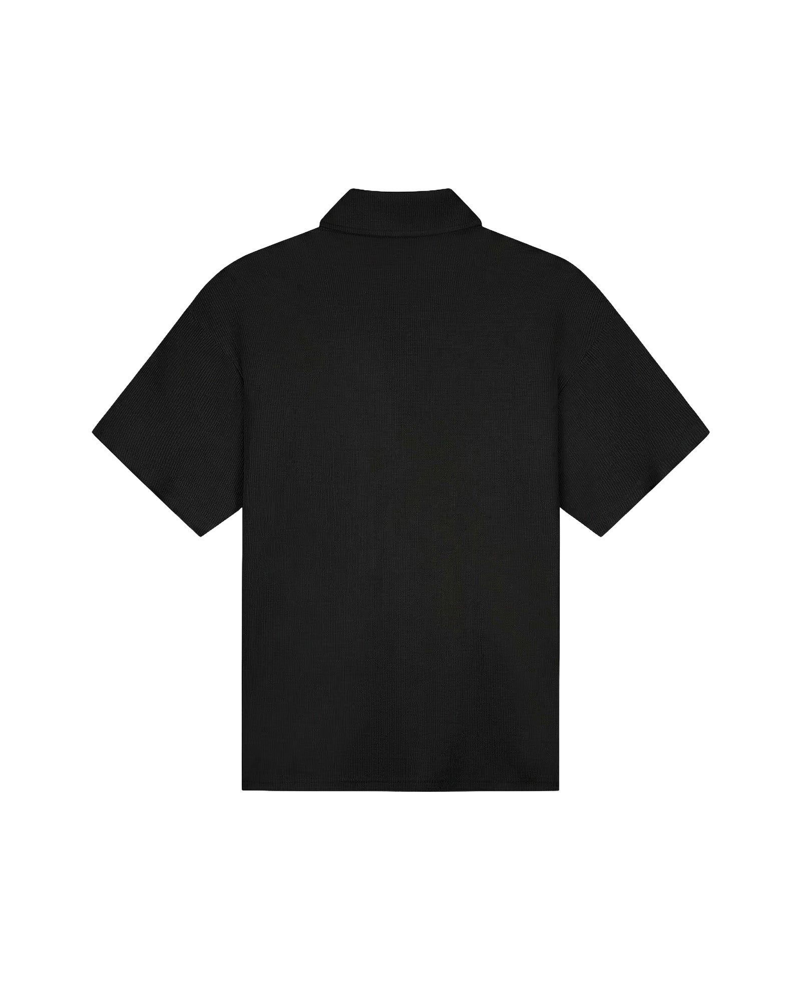 Emblem Seersucker Shirt Black