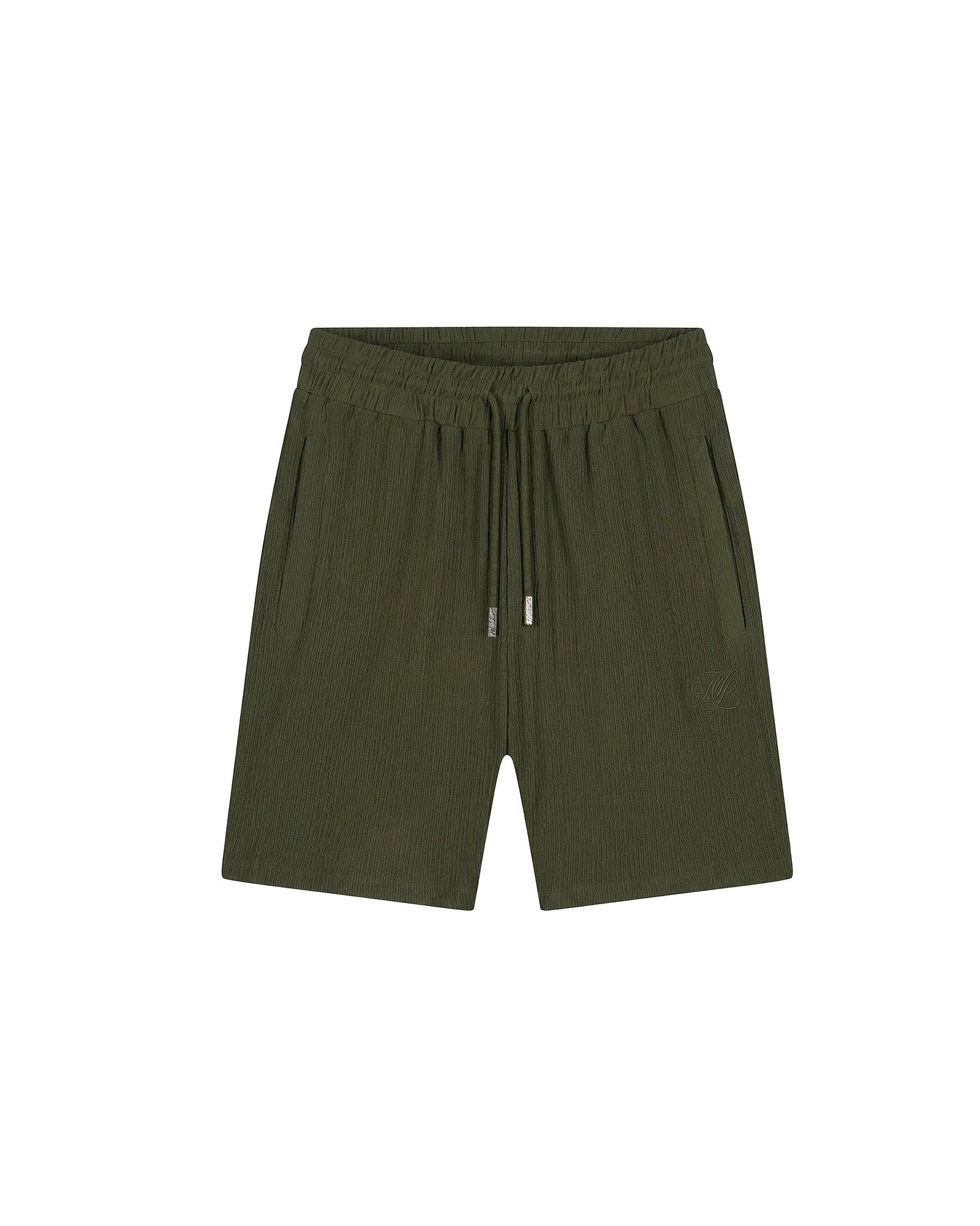 Emblem Seersucker Shorts Vintage Green