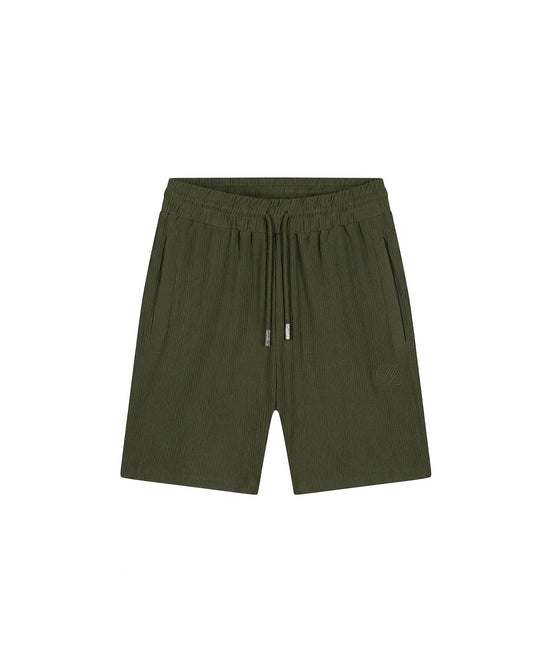 Emblem Seersucker Shorts Vintage Green