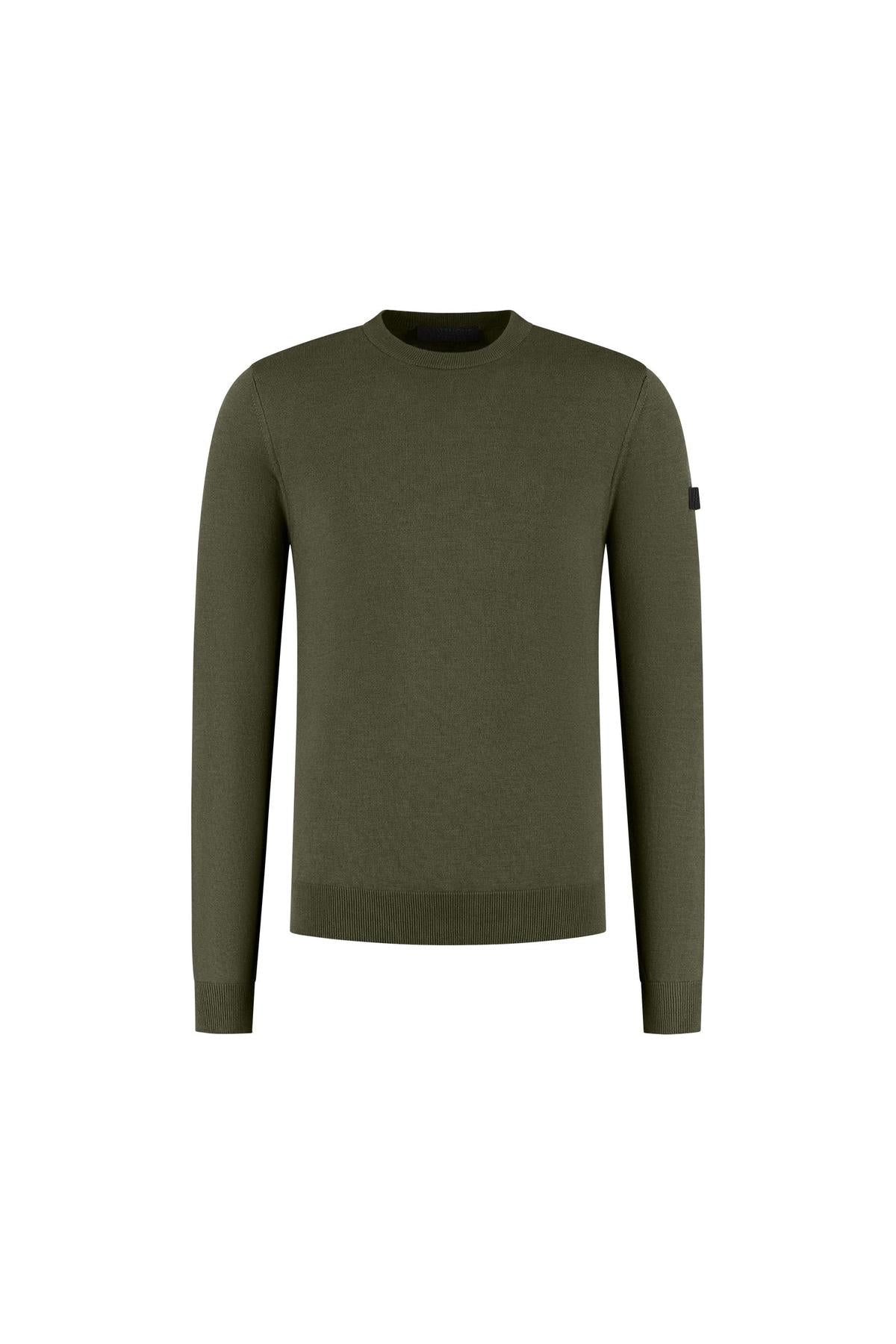 Knitted Crewneck Dark Olive