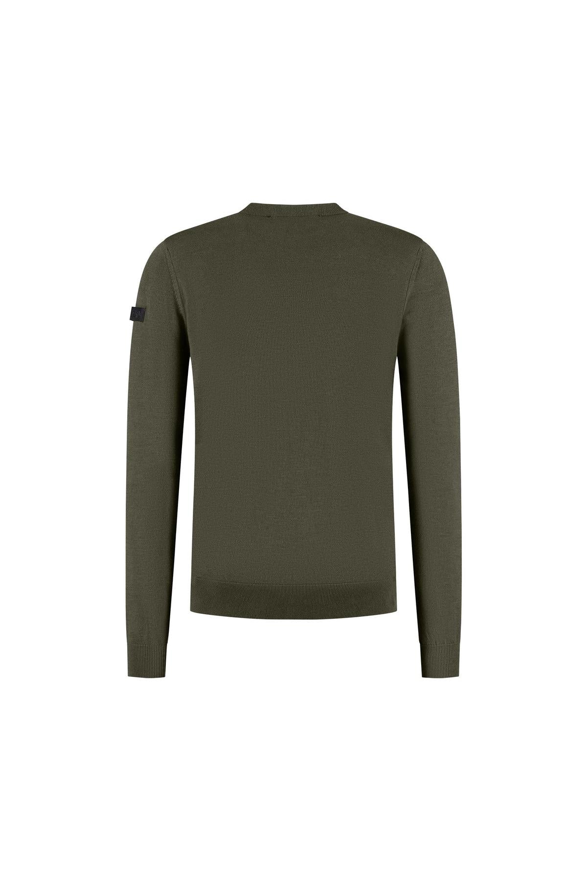 Knitted Crewneck Dark Olive